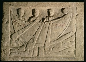 Stela Depicting a Rowing Boat 